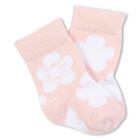 Baby Girls White & Pink Logo Socks ( 2-Pack ), 1, hi-res