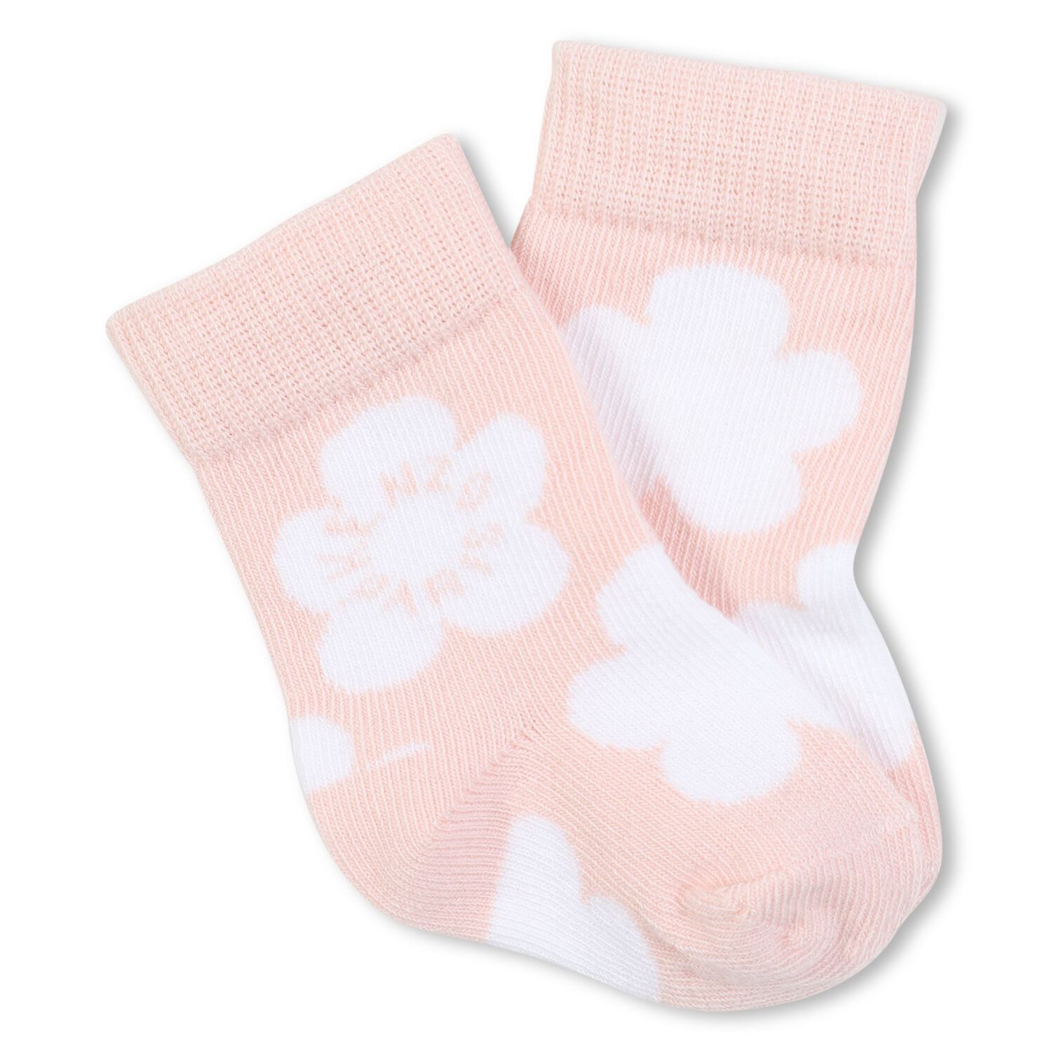 Baby Girls White & Pink Logo Socks ( 2-Pack ), 1, hi-res image number null