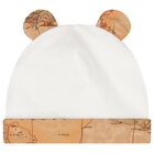 Baby Boys Ivory & Beige Geo Map Hat, 1, hi-res