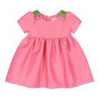 Baby Girls Pink & Green Floral Dress , 1, hi-res