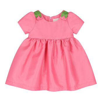 Baby Girls Pink & Green Floral Dress 