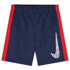 Boys Blue & Red Shorts, 3, hi-res