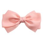Girls Pink Bow Hairclip, 2, hi-res