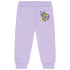 Younger Girls Purple Logo Tracksuit, 1, hi-res