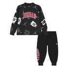 Younger Boys Black Jordan Trousers Set, 1, hi-res