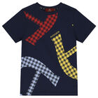 Boys Navy Logo T-Shirt, 1, hi-res