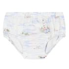 Baby Girls White & Blue Sailboat Dress Set, 1, hi-res