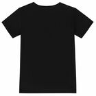 Boys Black Logo T-Shirt, 1, hi-res
