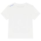 Boys White Ikonik Logo T-Shirt, 1, hi-res