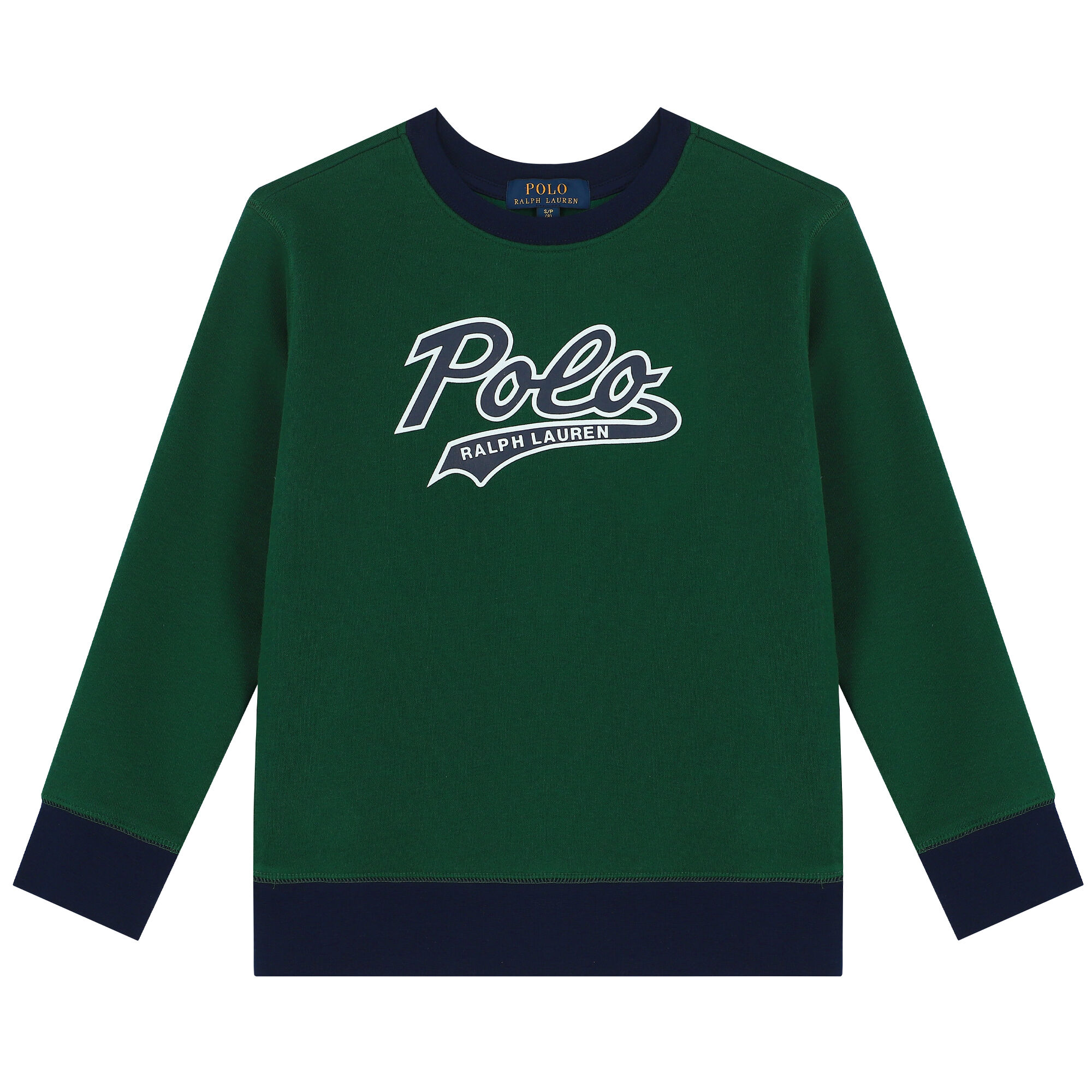 Ralph Lauren Boys Green Logo Sweatshirt Junior Couture UK
