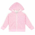 Younger Girls Pink Zip Up Top, 1, hi-res