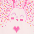 Younger Girls Pink Rabbit Dress, 1, hi-res