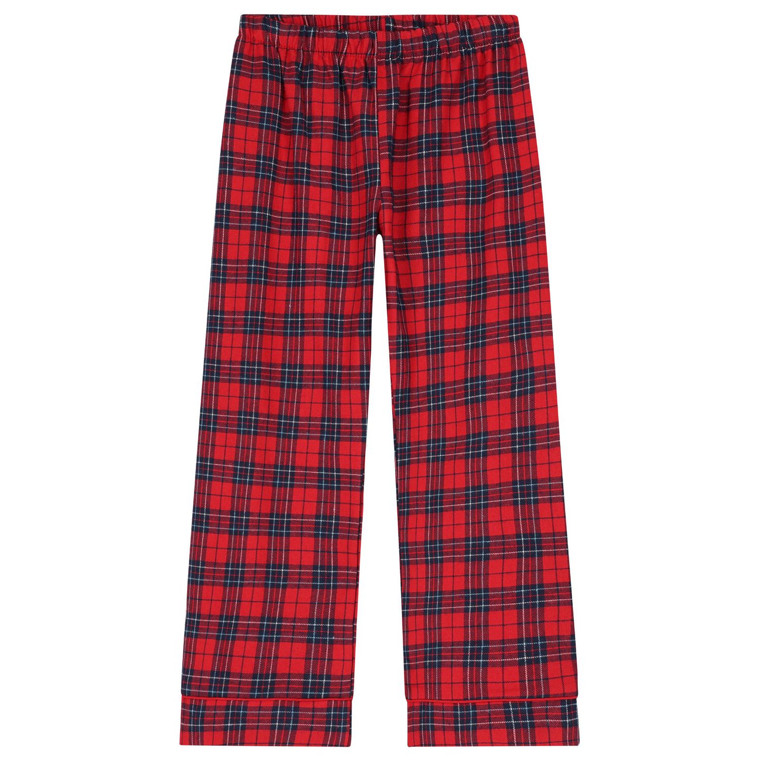 Boys White & Red Tartan Check Pyjamas, 1, hi-res image number null