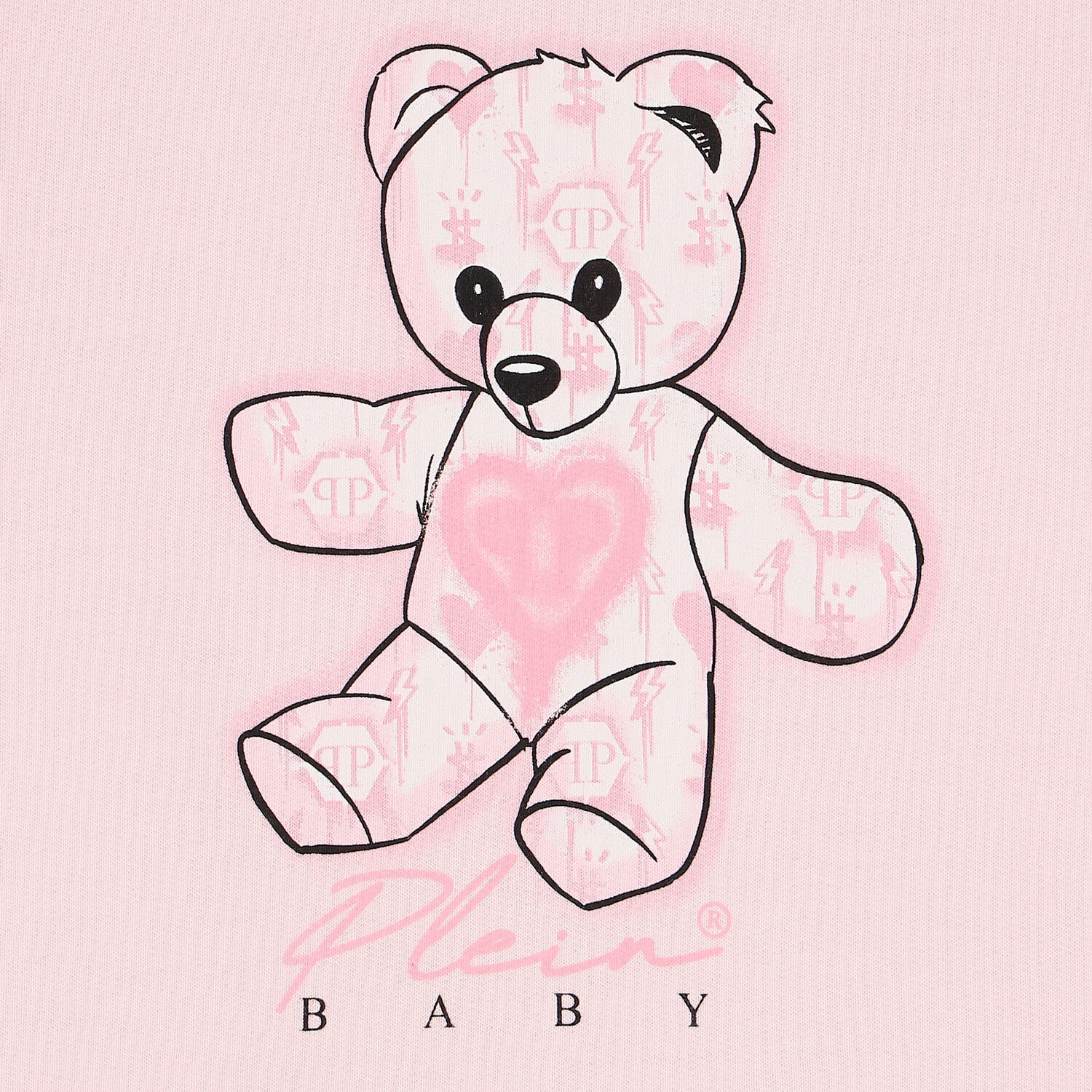 Younger Girls Ivory Teddy Logo Dress, 1, hi-res image number null