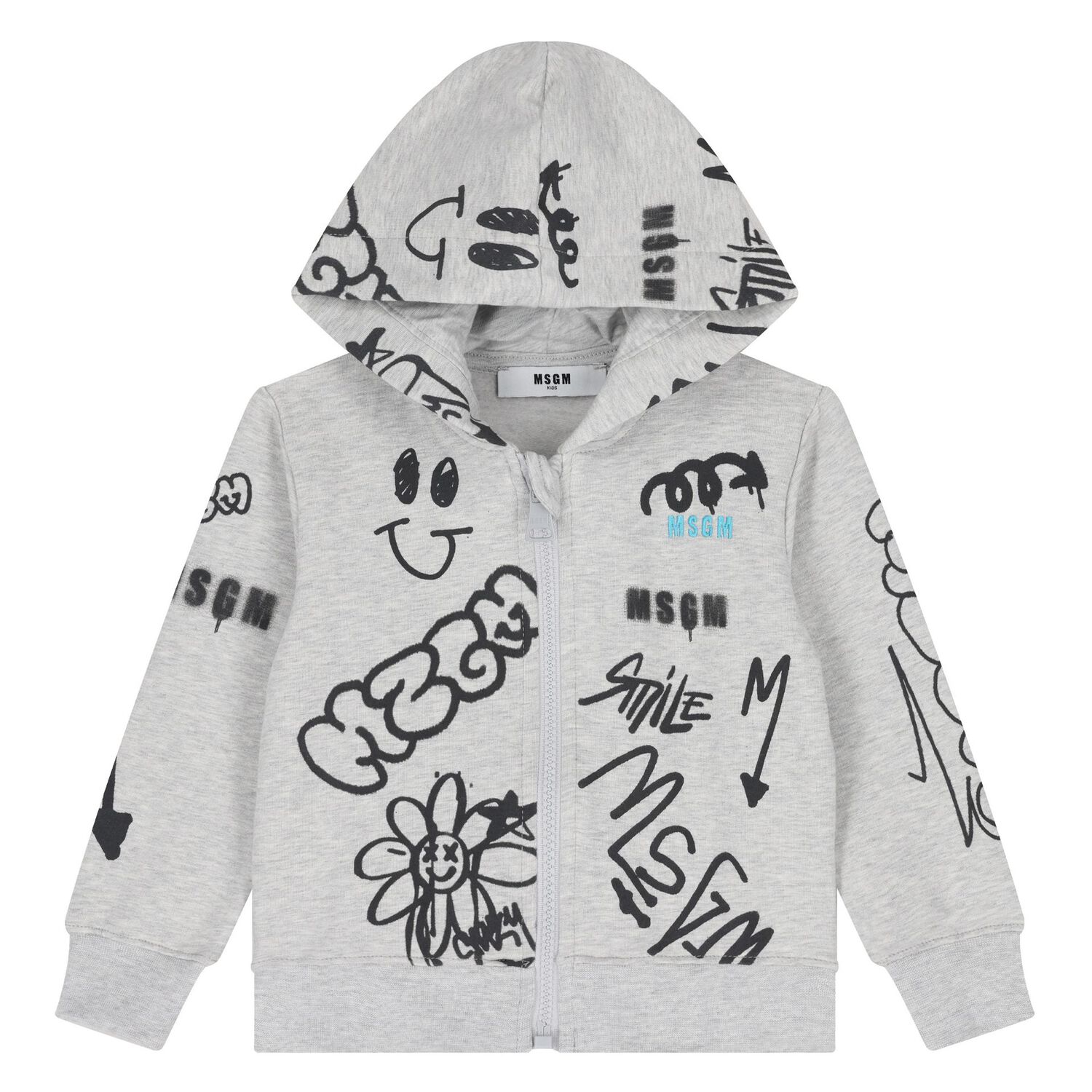 Younger Boys Grey Logo Tracksuit, 1, hi-res