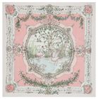 Ivory & Pink Tapestry Swaddle Blanket, 1, hi-res