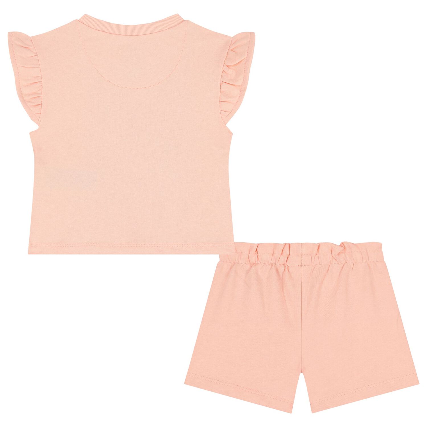 Girls Pink Logo Shorts Set, 2, hi-res