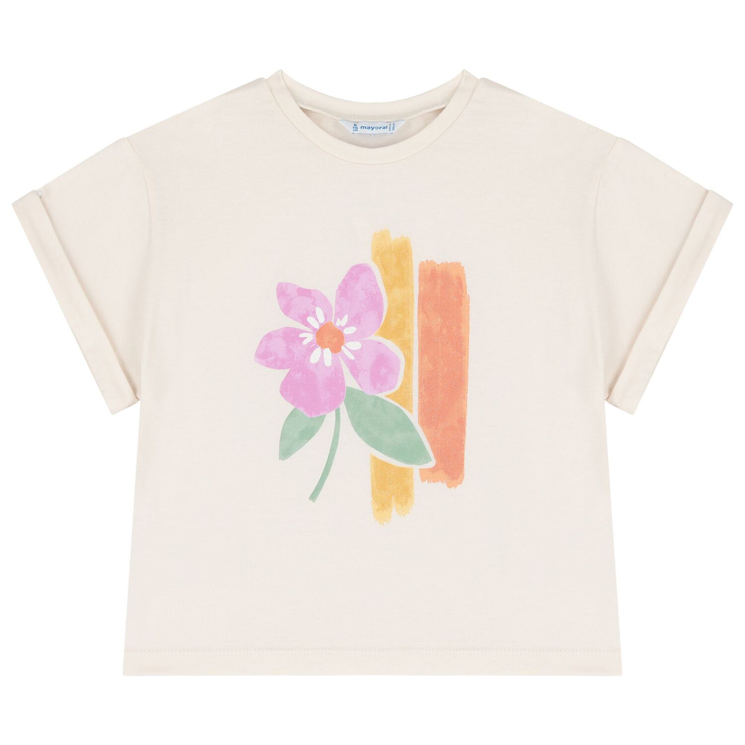 Girls Ivory T-Shirt & Headband Set, 1, hi-res