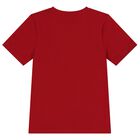 Boys Red Logo T-Shirt, 3, hi-res