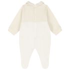 Ivory & Gold Logo Babygrow, 1, hi-res