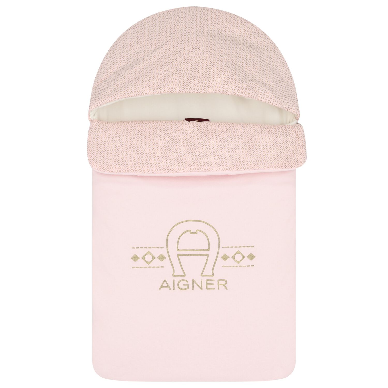 Baby Girls Pink & Gold Logo Nest, 3, hi-res