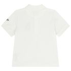 Boys White Tiger Logo Polo Shirt, 1, hi-res