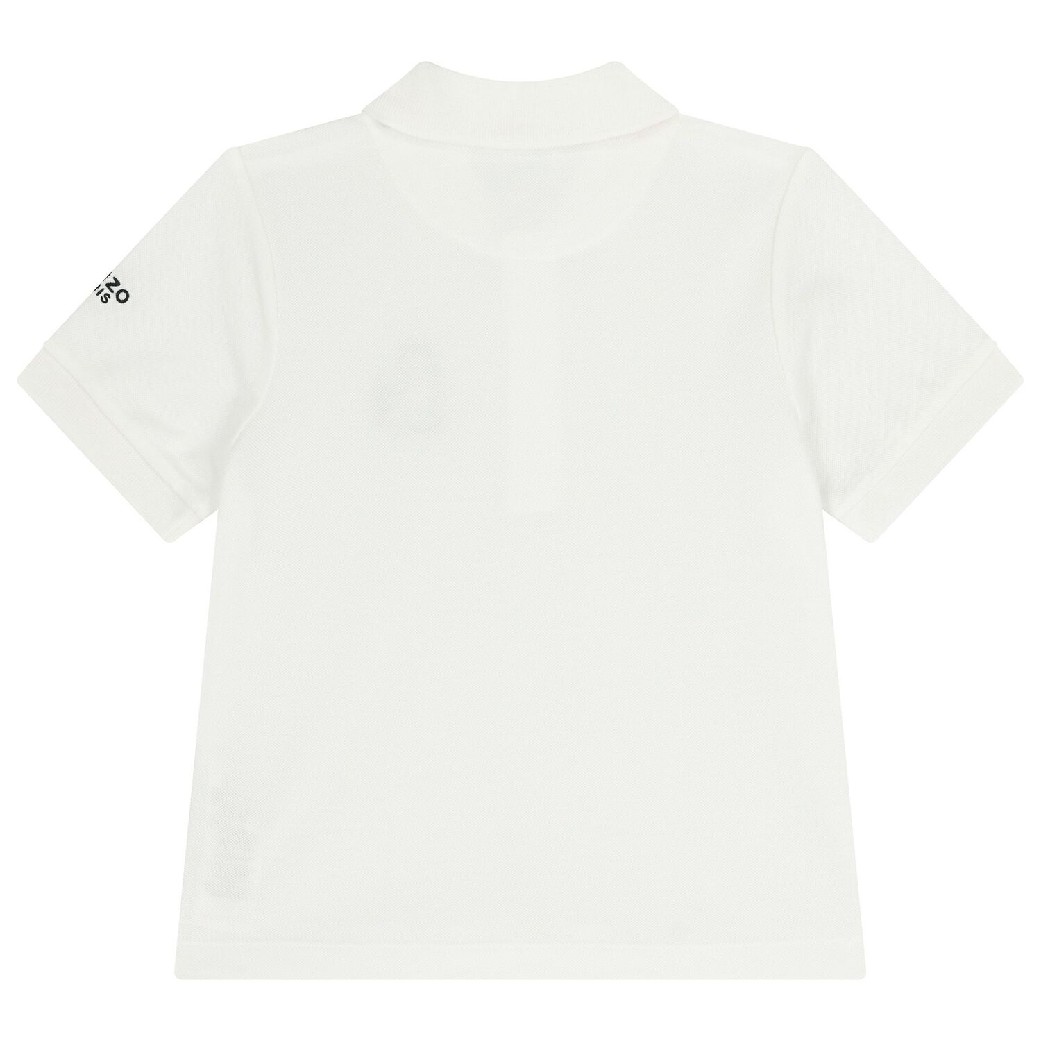 Boys White Tiger Logo Polo Shirt, 1, hi-res