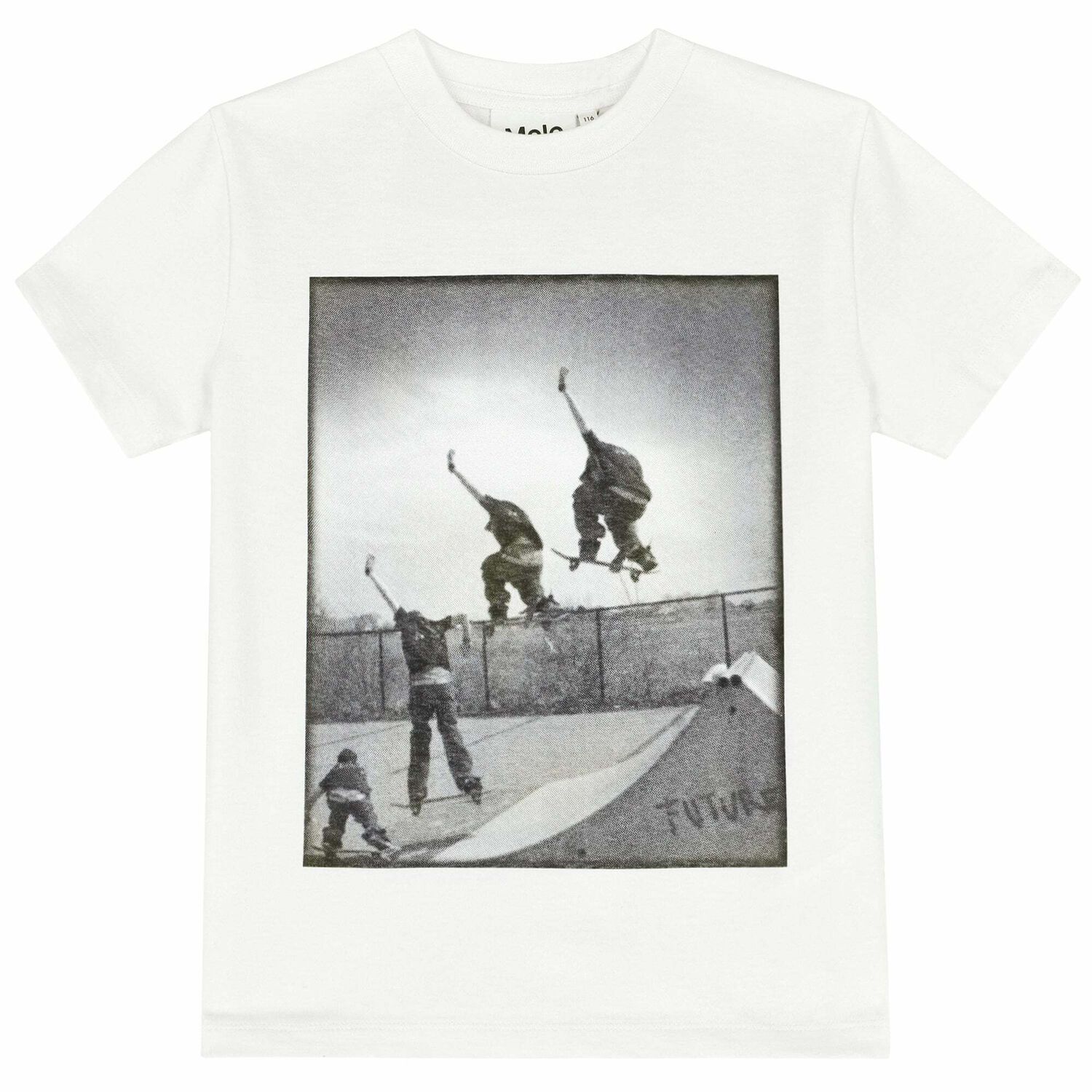Boys Ivory Skateboard T-Shirt, 2, hi-res