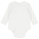 Baby Girls White Polo Bear Babysuit & Hat Gift Set, 1, hi-res