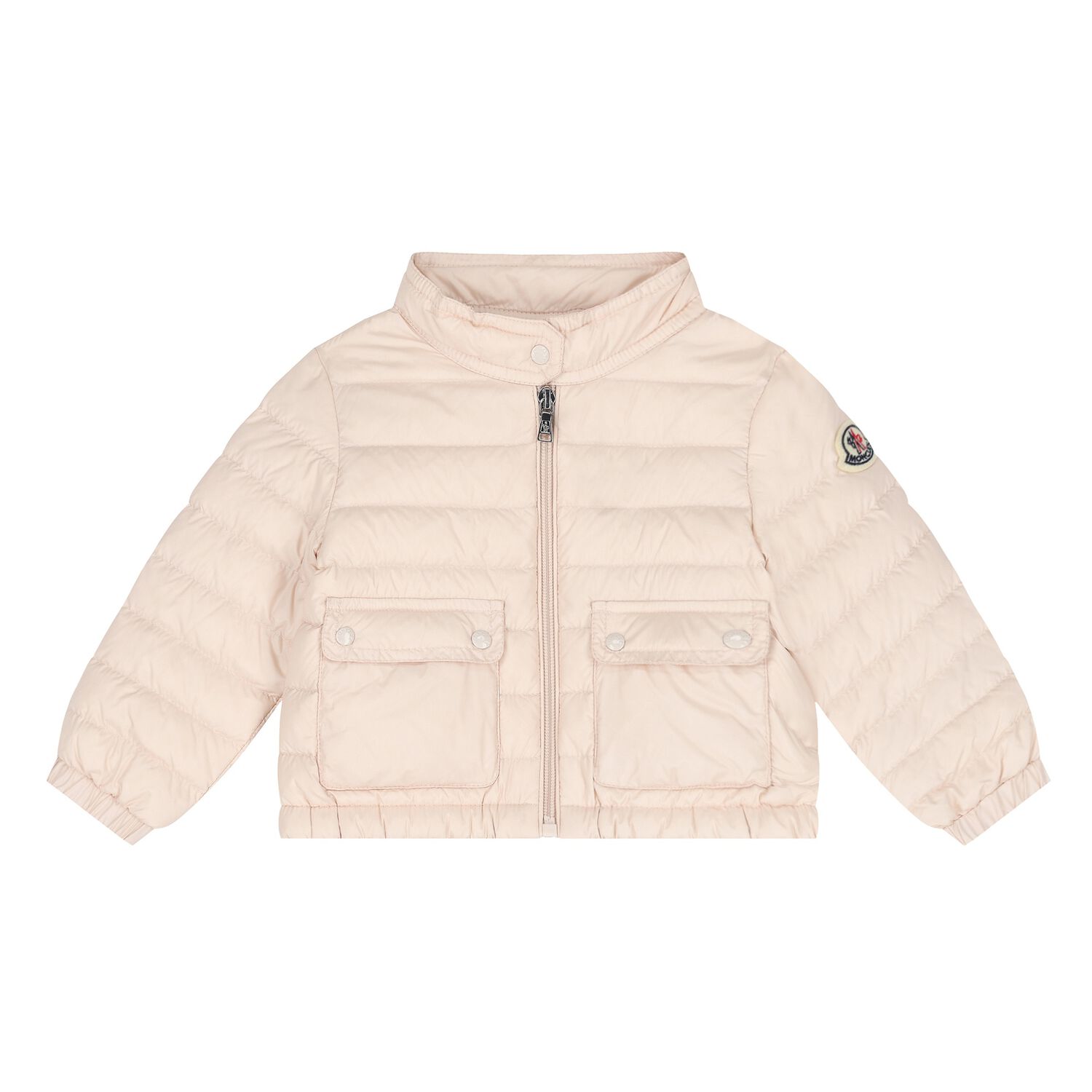 Younger Girls Pink Puffer Jacket, 1, hi-res image number null