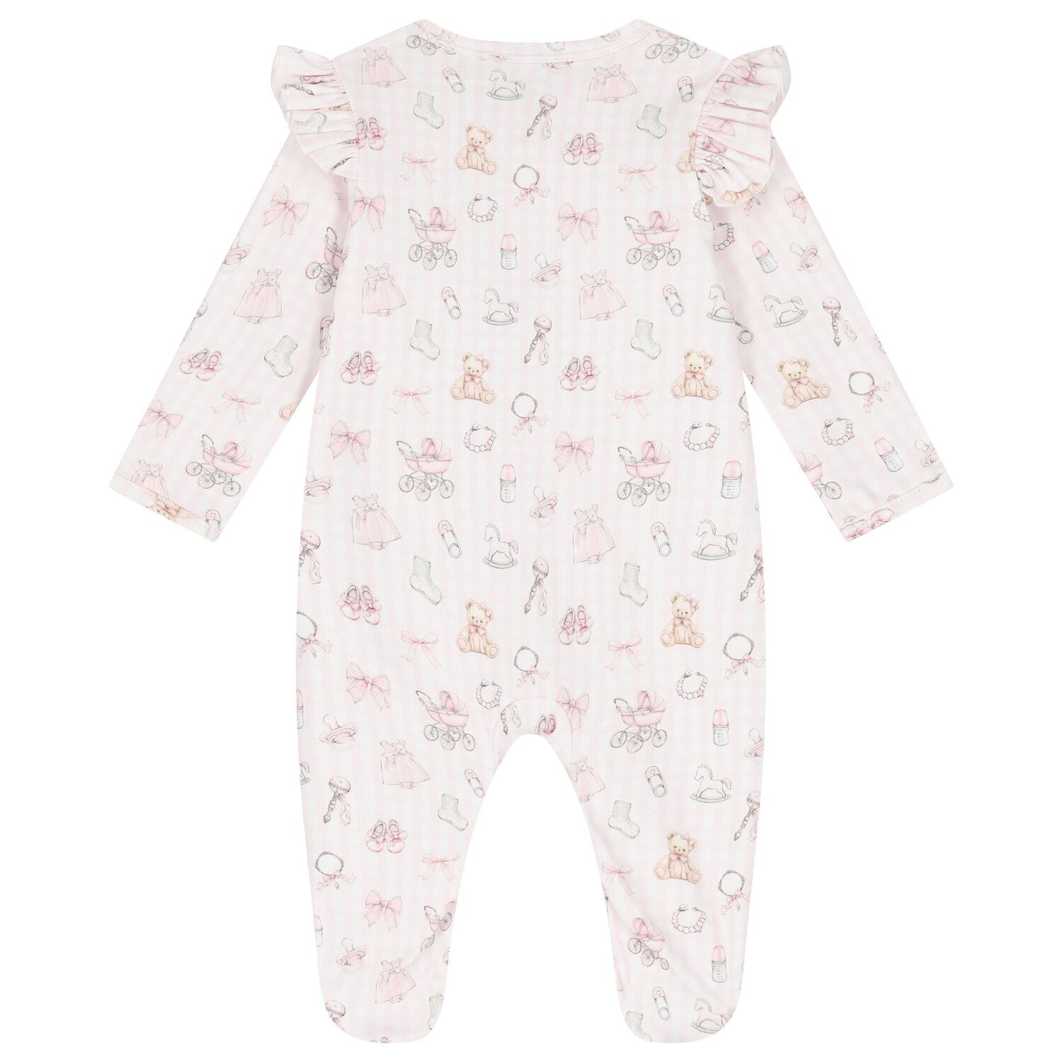 Pink Nursery Print Babygrow Gift Set (3 Piece), 1, hi-res image number null