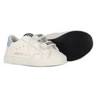 Ivory & Blue Leather Baby Pre Walker Shoes Set, 1, hi-res