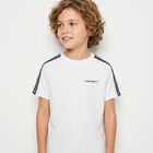 Boys White Logo T-Shirt, 2, hi-res