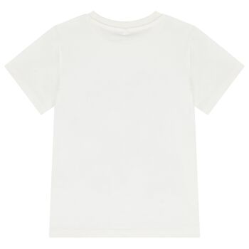 Girls Ivory Horse Logo T-Shirt