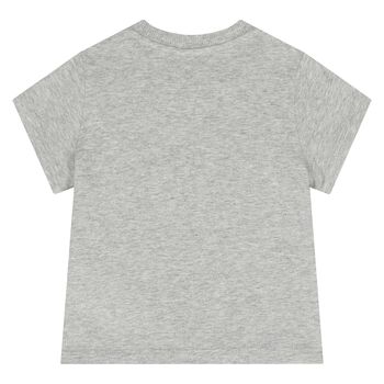 Younger Grey Teddy Bear Logo T-Shirt