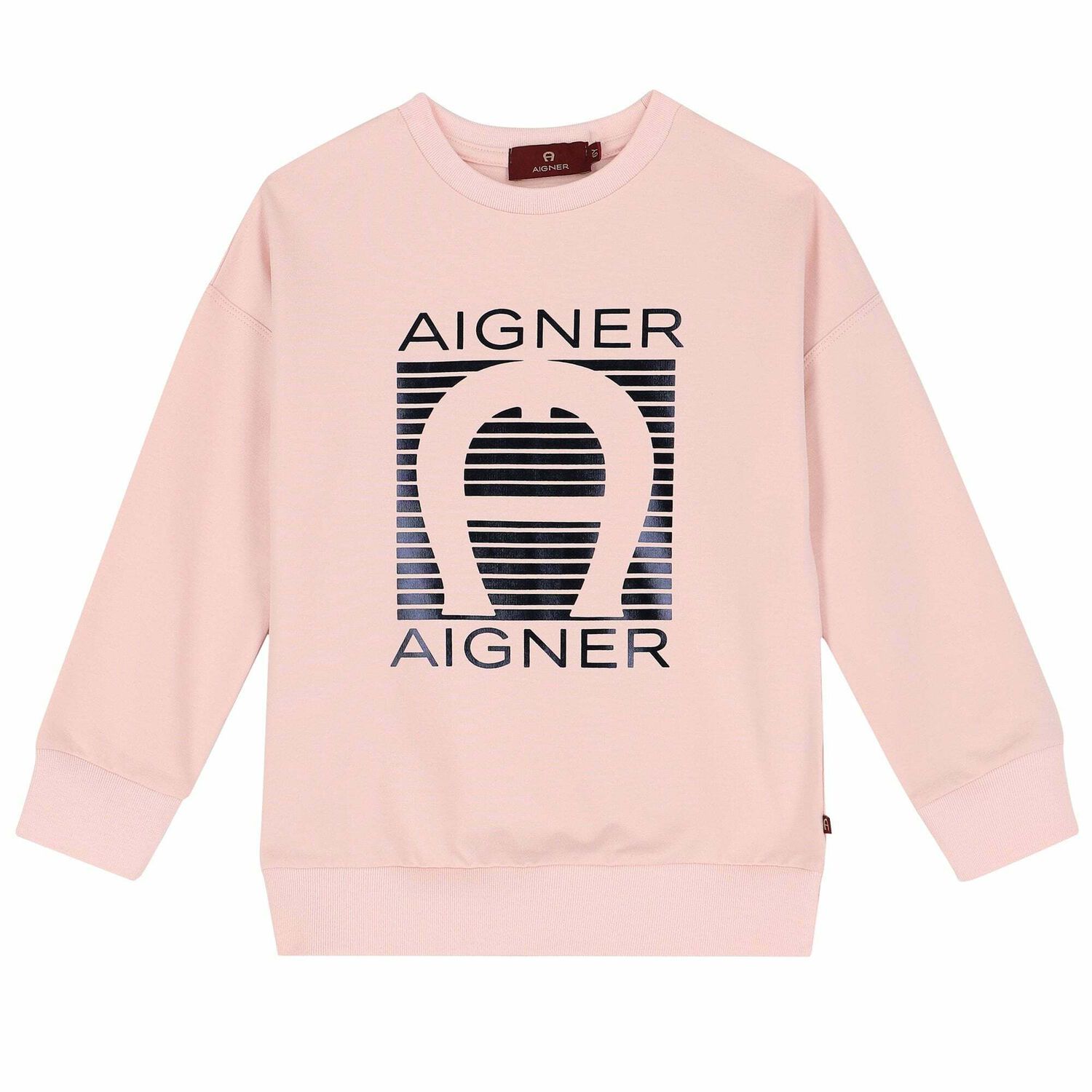 Girls Pink Logo Sweatshirt , 2, hi-res