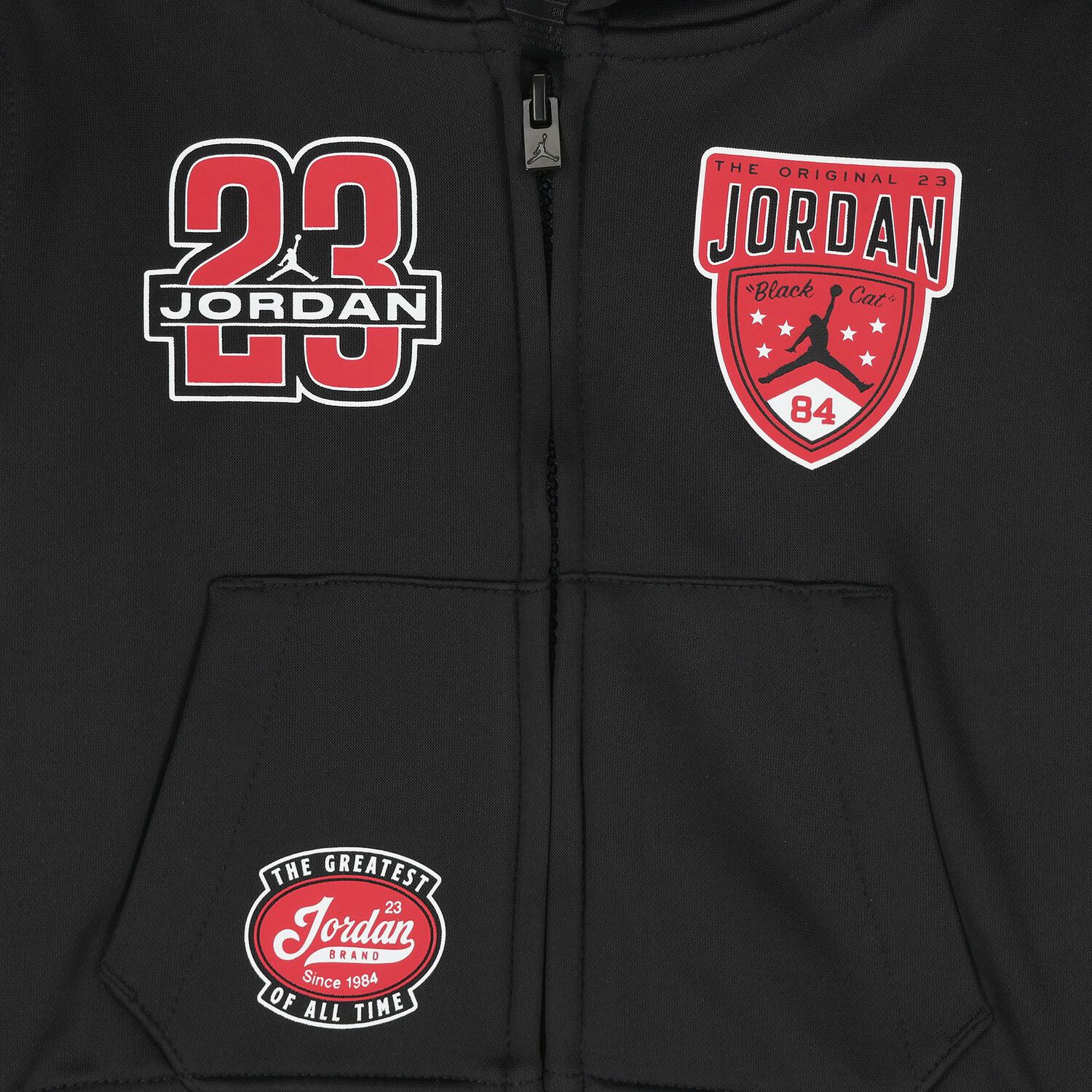 Younger Boys Black Jordan Logo Tracksuit, 1, hi-res