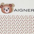 White & Beige Logo Baby Blanket, 3, hi-res