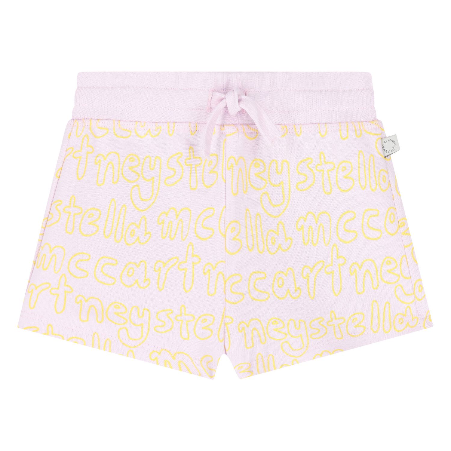 Younger Girls Pink Logo Shorts, 1, hi-res image number null