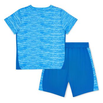Boys Blue Logo Shorts Set