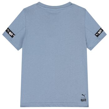 Boys Blue Hot Wheels Graphic T-Shirt