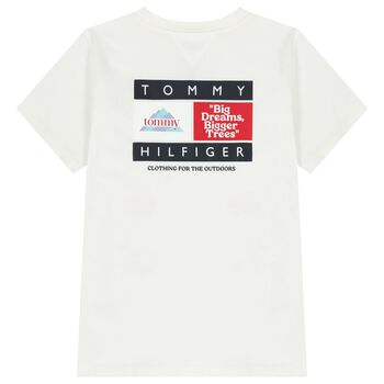 Boys White Logo T-Shirt