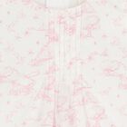 Baby Girls White & Pink Toile de Jouy Dress Set, 1, hi-res