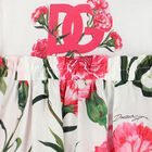 Younger Girls Ivory & Red Floral Dress Set, 1, hi-res