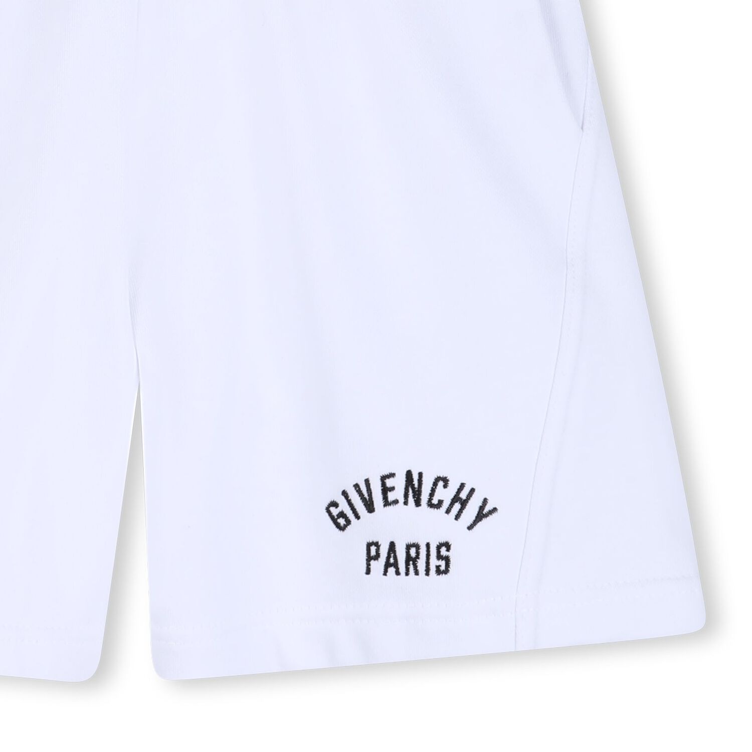 Boys White Logo Shorts, 1, hi-res