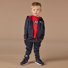 Boys Navy Logo Tracksuit, 1, hi-res