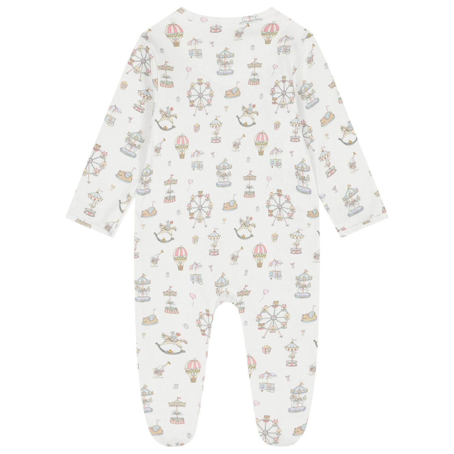 White Carousel & Hot Air Balloon Babygrow Gift Set, 1, hi-res