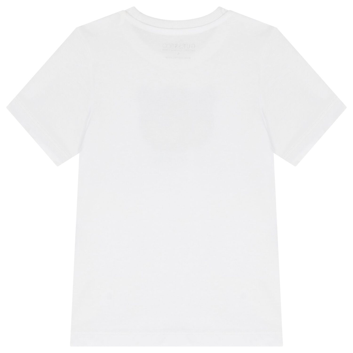 Boys White Teddy Bear Logo T-Shirt, 1, hi-res image number null