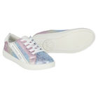 Girls Blue Iridescent Logo Trainers, 1, hi-res