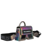 Girls Mini Me Black Logo Handbag, 1, hi-res